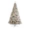 10ft. Pre-Lit Flocked West Virginia Fir Artificial Christmas Tree, Clear LED Lights